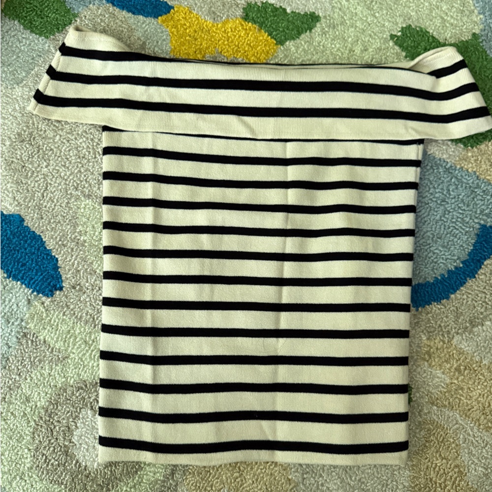 Striped Off Shoulder Top